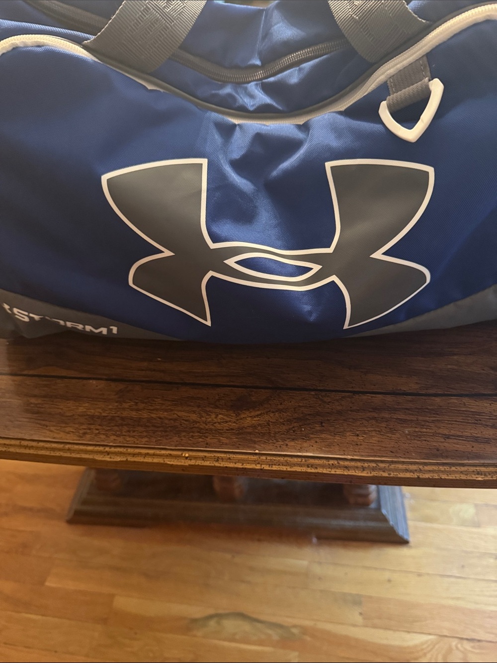 Under Armour Blue and Gray Duffel Bag